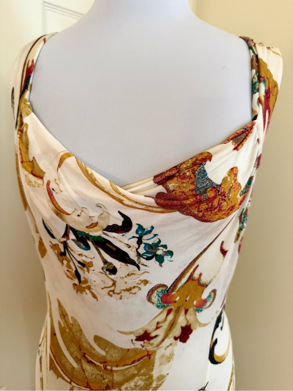 JUST CAVALLI MULTICOLOR DRESS IT46/10-12US